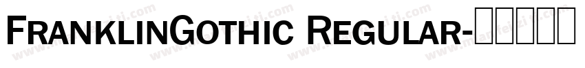 FranklinGothic Regular字体转换